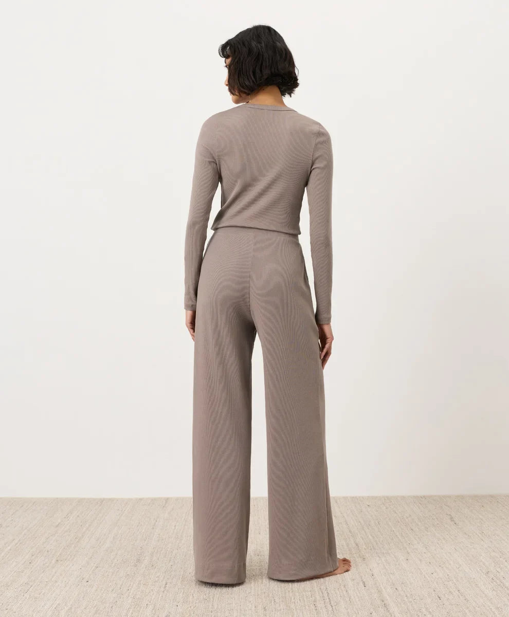 clearance dream rib wide leg lounge pant