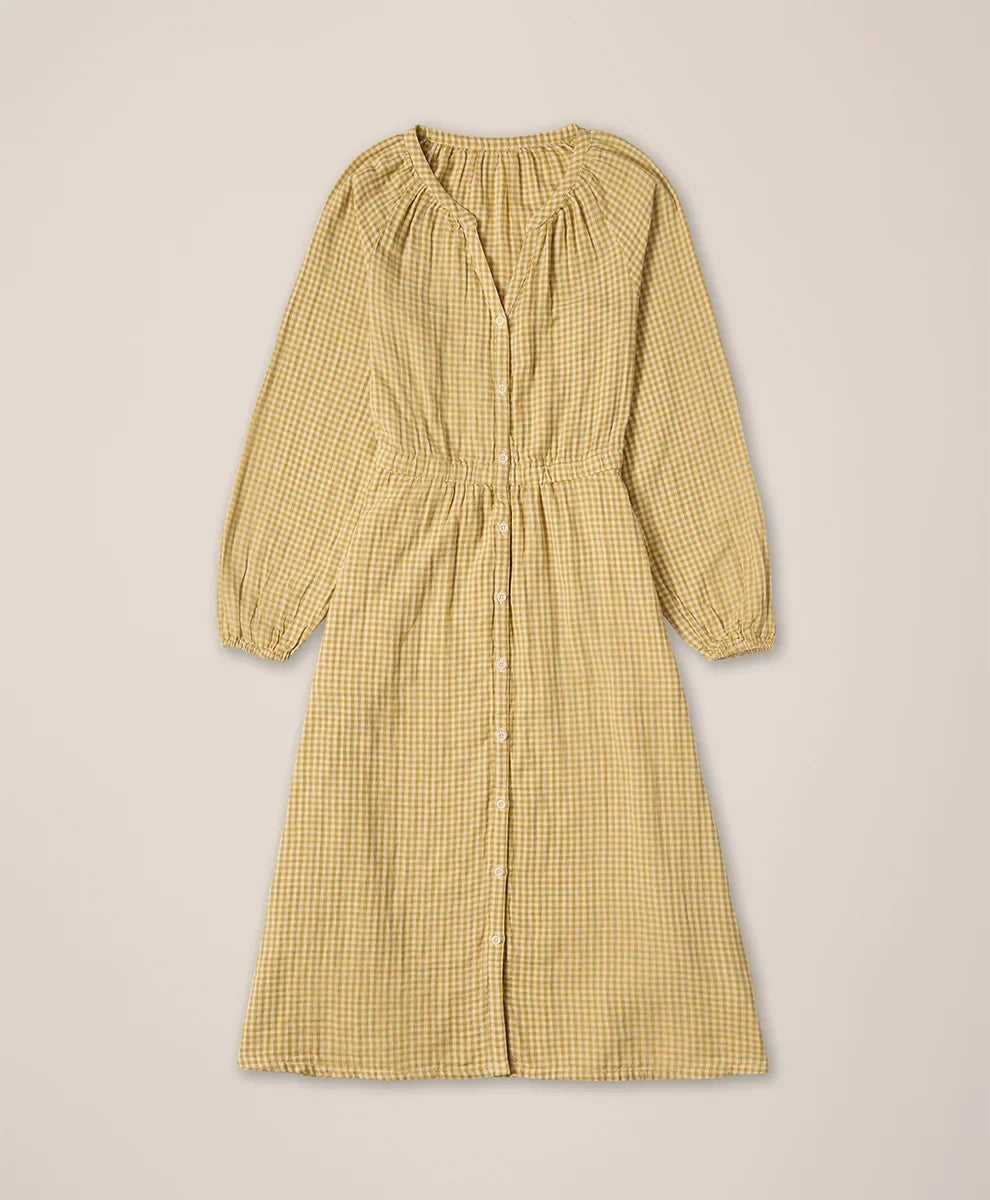 clearance coastal double gauze poet sleeve dress