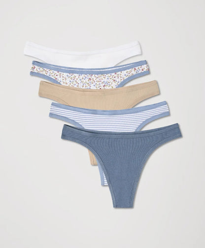 clearance everyday classic fit thong 5-pack