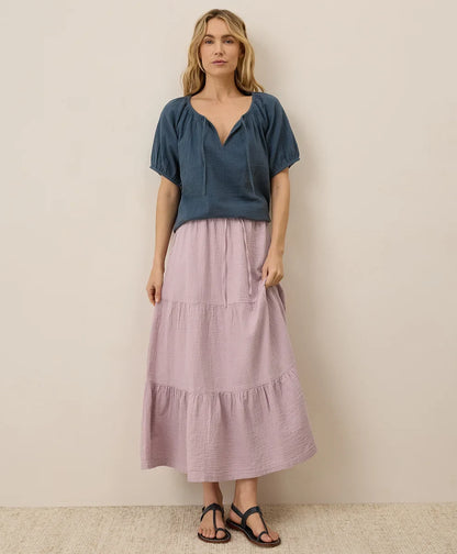 clearance coastal double gauze boho popover