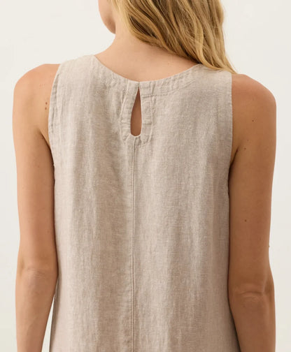 clearance linen easy tank dress